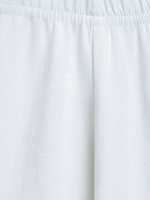 Vastramay SISHU Girls Black & White Pure Cotton Tie-Dye Kurta Leggings & Dupatta Set